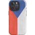Czech Republic Flag Distressed iPhone 16 Pro Impact Case